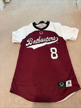 Batbusters Kids' Maroon and White Team softball Jersey - Evoshield
